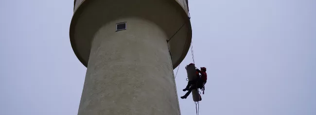 Intervention spéciale au château d’eau de Villiers ! 👨‍🚒